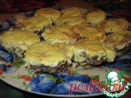 Мясные кексы с сырно-яичной начинкой - кулинарный рецепт