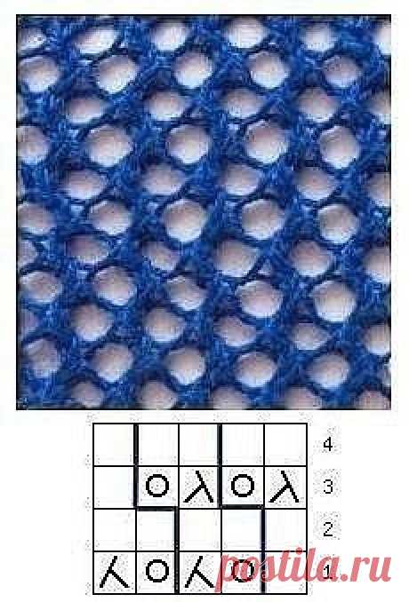 Узоры-сеточка, вяжем крючком