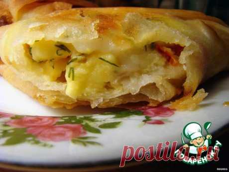 Лаваш с копчeным сыром Кулинарный рецепт