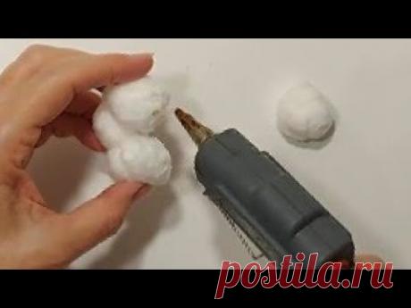 Заливаю КЛЕЕМ и ЛАКОМ-ВАТНЫЕ ШАРИКИ и ТУАЛЕТНУЮ БУМАГУ.ВСЕ в ШОКЕ!Смотри ДОКОНЦА Поделки Новому году