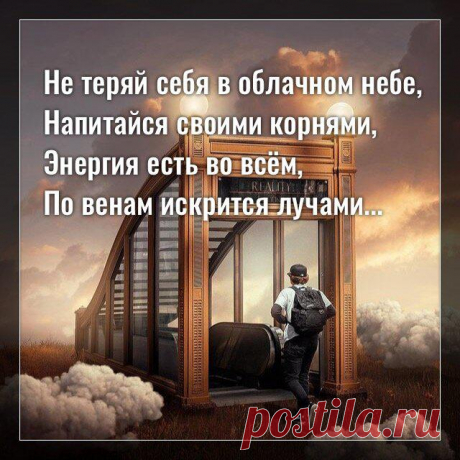 Не теряй себя в облачном небе…
Фото с просторов интернета Фото с просторов интернета Не теряй себя в облачном небе, Напитайся своими корнями, Энергия есть во всём, По венам искрится лучами. Устаёт со временем тело, Береги его, дай отдыхать, Иначе потом не сможешь Быстро, как раньше летать. Дожди полезны для сердца, Там другие идут разряды, Помогают очистить пыль И из тел […]
Читай дальше на сайте. Жми подробнее ➡