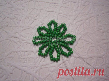 Белоснежные каллы из бисера. Мастер класс с пошаговыми фото. Часть 2