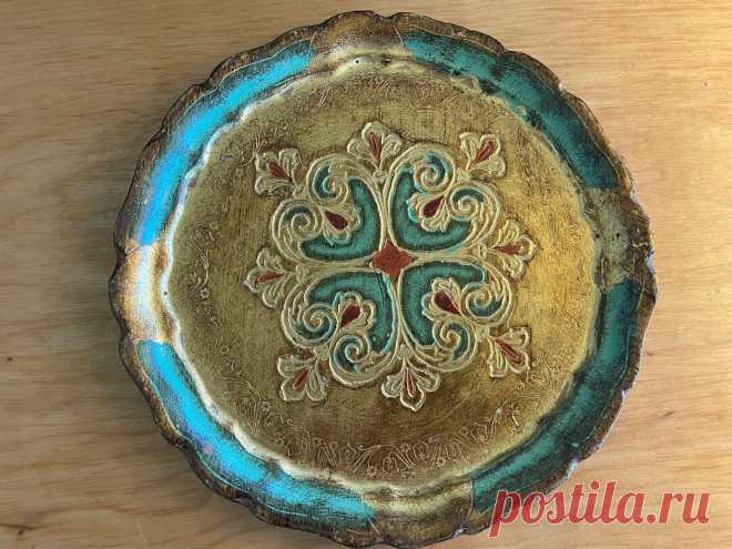 Italian Florentine Embossed Hand Painted Round TRAY Gold Gilt - Etsy This Decorative Trays item by MOJEART has 28 favorites from Etsy shoppers. Ships from Valley Center, CA. Listed on Mar 18, 2023
$63