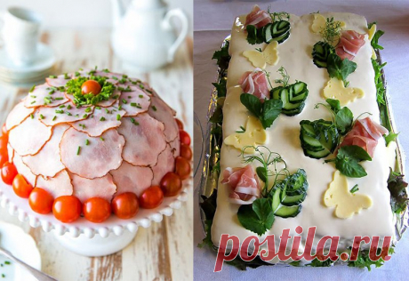 Как украсить бутербродный торт — Со Вкусом