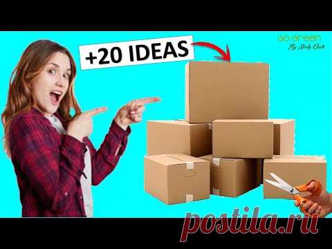 20 Manualidades FÁCILES Y RÁPIDAS con cajas de cartón (RECICLAJE) 😍💚♻