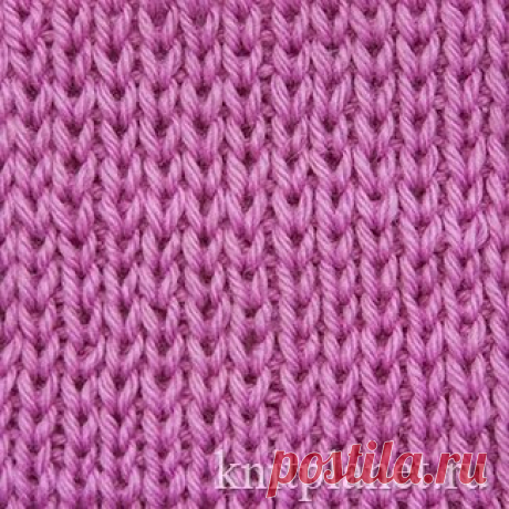 Планета Вязания | Плотная резинка 1x1. Схема и описание вязания узора спицами.