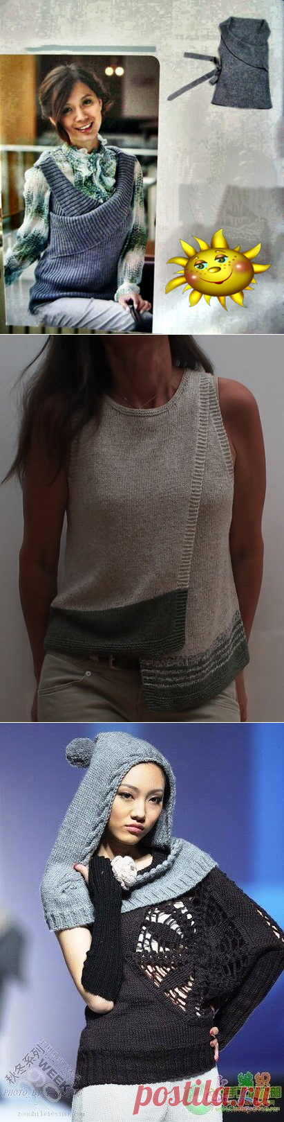 БЕЗРУКАВКИ СПИЦАМИ. Для опытных вязальщиц. | ВИПпетельки | Яндекс Дзен