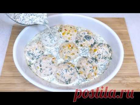 Вкуснее любых котлет только котлеты в духовке! Запеченные КОТЛЕТЫ ШАРИКИ с овощами в сливочном соусе