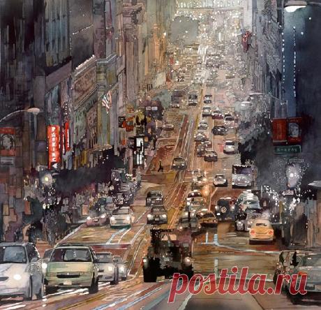 Пейзажи в акварелях Джона Салминена