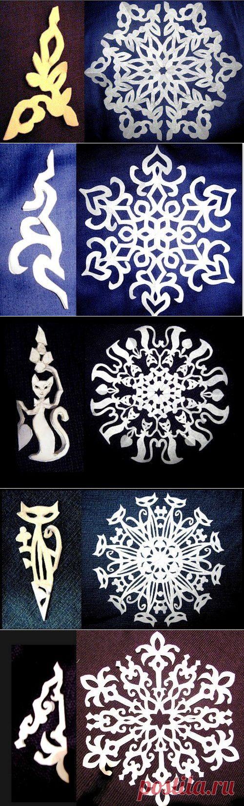 Готовимся к новому году: Красивые снежинки из бумаги — Рукоделие