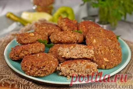 Рецепт: Котлеты из гречки с баклажанами на RussianFood.com