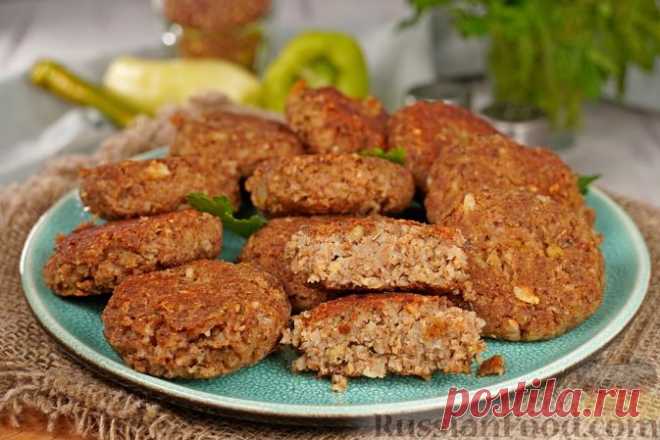 Рецепт: Котлеты из гречки с баклажанами на RussianFood.com