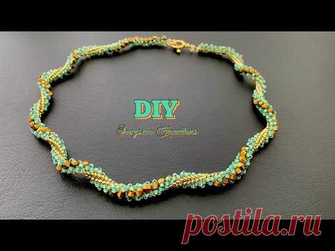 Spiral Charming Necklace || Herringbone Spiral