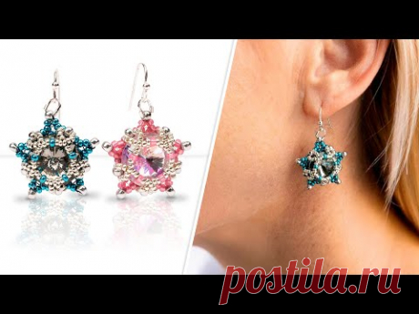 Polaris Star Earrings - DIY Jewelry Making Tutorial by PotomacBeads