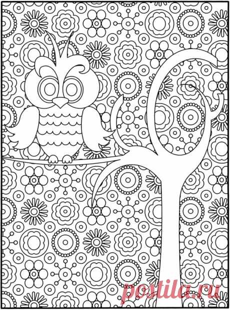 Раскраски «Дивный сад» | Мастер классы | рукоделие, декор, полимерная глина, плетение, вышивание