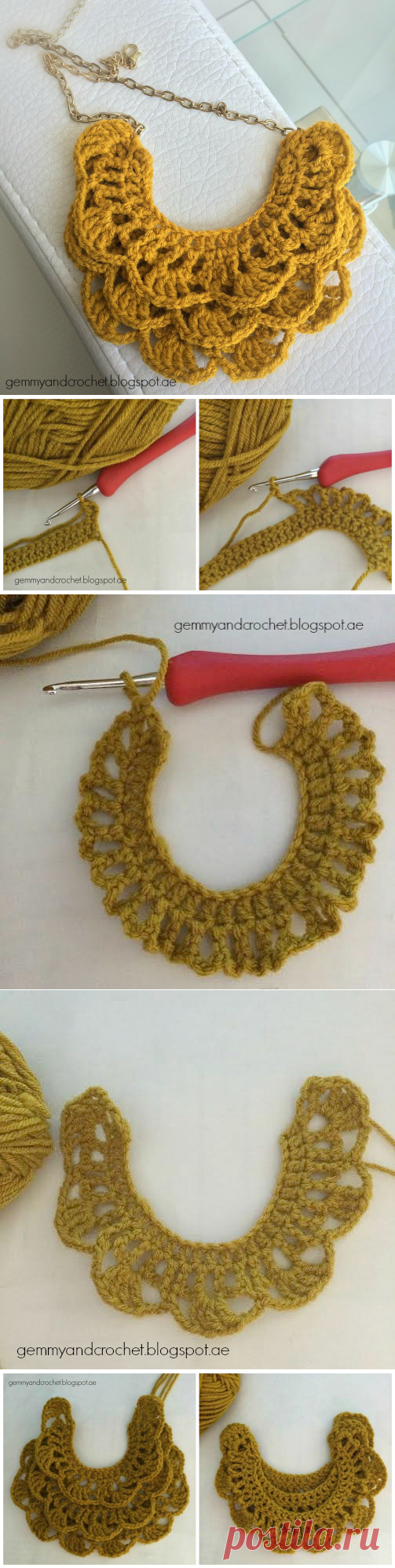 ALL ABOUT CROCHET: Free Pattern: Crochet Bib Necklace