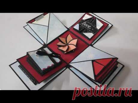 explosion box for beginners | how to make explosion box | handmade birthday explosion box tutorial