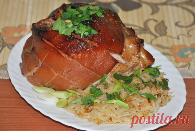 Рулька по-немецки. Готовится просто, кушать вкусно, – сплошное удовольствие! - Вкусные рецепты