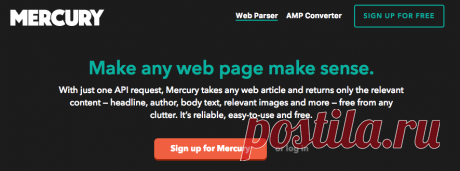 Mercury Web Parser by Postlight