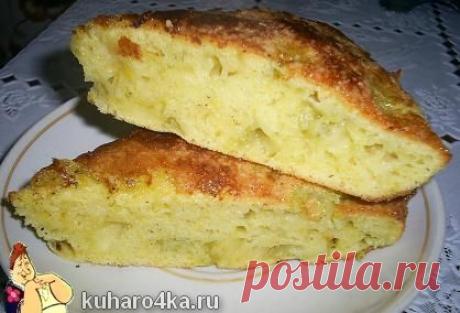 Шарлотка с ревенем