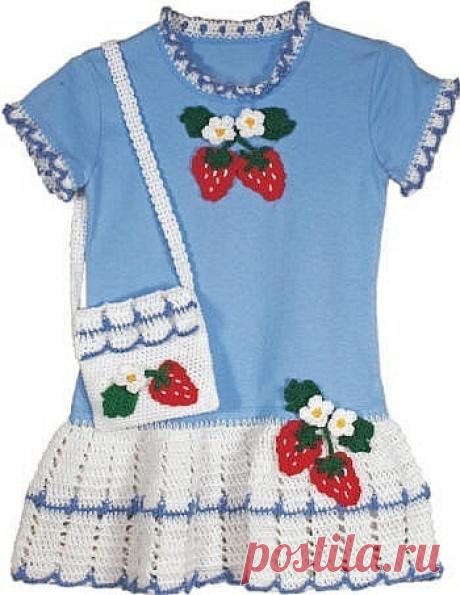 Превращаем майку в красивое платьице для девочки