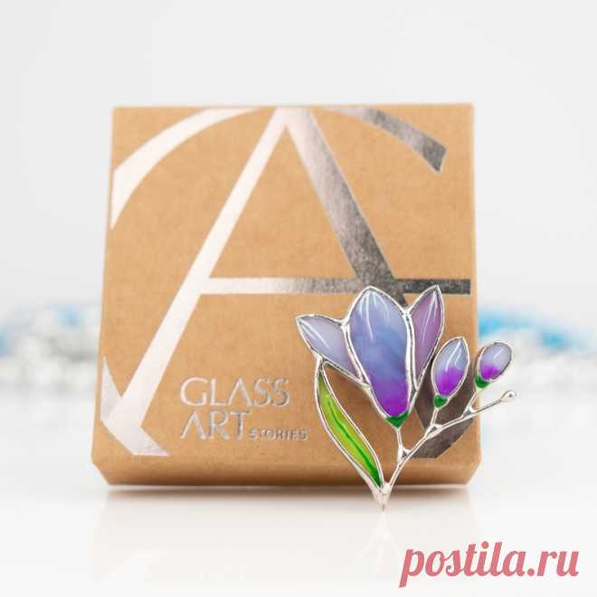 Freesia ramo vidrieras joyería Regalo del Día de las Madres Broche de flores de vidrieras personalizado Freesia vidrieras planta pin - Etsy Chile