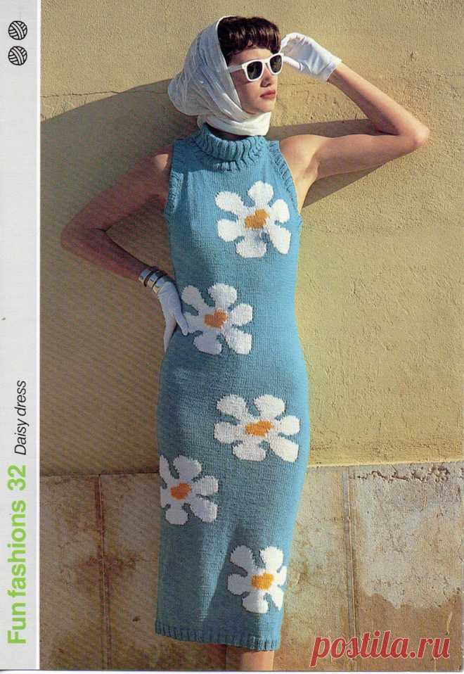 Womens dress Knitting Pattern pdf Ladies Dress Sleeveless Polo | Etsy