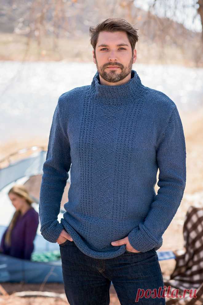 Вязание для мужчин пуловера Deer Isle, Knitscene fall 2014 - Вяжи.ру