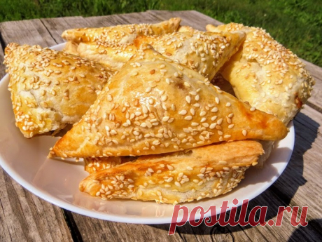 Вкуснейшие бурекасы с сыром и баклажанами