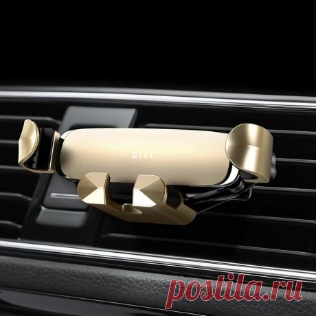 DIVI Universal Gravity Linkage Automatic Lock Car Air Vent Mount Phone Holder fo - US$12.99