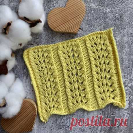Ажурные дорожки спицами со схемой узора