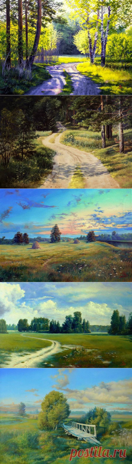 Лесные пейзажи Влада Сафронова