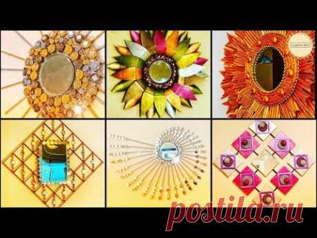 10 Amazing Wall Decor with Mirror| gadac diy| wall hanging| diy crafts| cheap home decor| craft idea