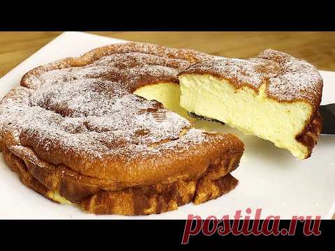 1 стакан йогурта и легкий торт готов! Без муки!