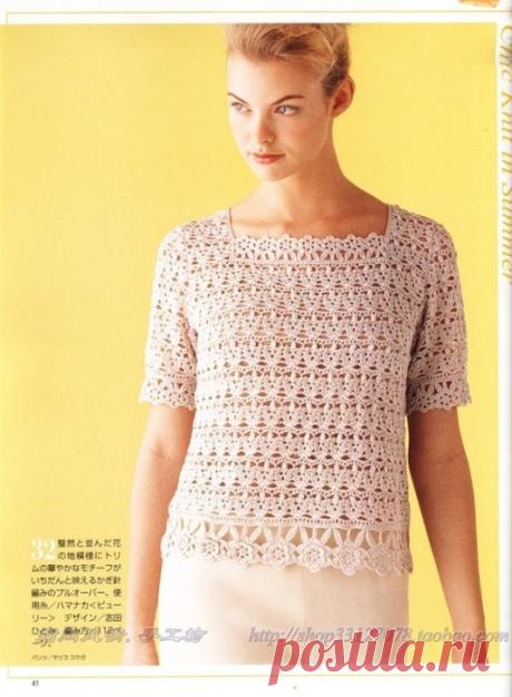 Ажурная кофточка