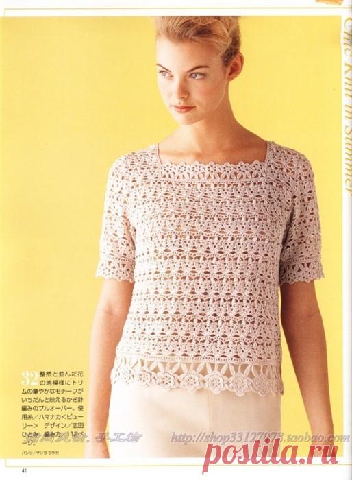 Ажурная кофточка
