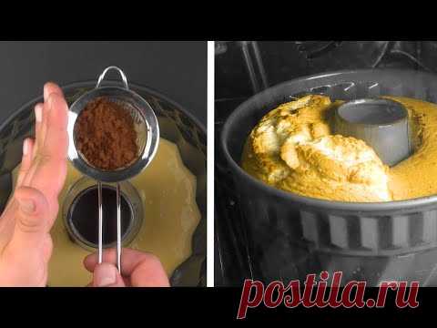 Просто НАСЫПЬ Немного КАКАО в Форму для Выпечки. Получится Очень Классно!