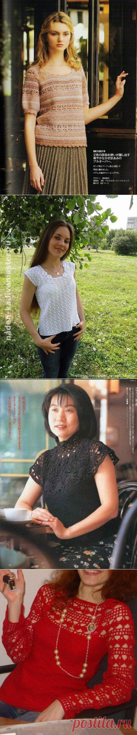 Подборочка топиков, кофточек и жилеток - Все в ажуре... (вязание крючком) - Страна Мам
