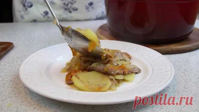 Слоенка Картофельная с Мясом