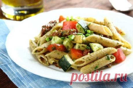 Салат с макаронами и овощами – пошаговый рецепт с фото.