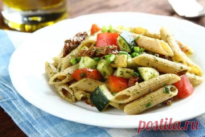 Салат с макаронами и овощами – пошаговый рецепт с фото.