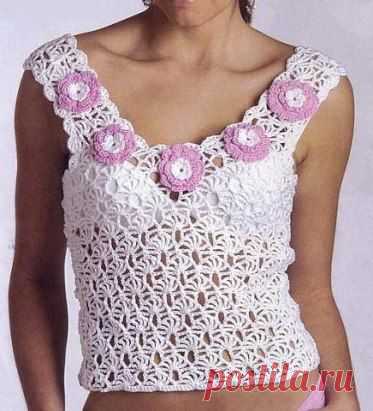 Топ с ромашками вязаный крючком
http://fullshop.com.ua/top-s-romashkami-vyazanyj-kryuchkom/