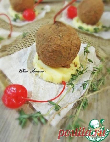 Конфеты из сухофруктов с коктейльной вишней - кулинарный рецепт