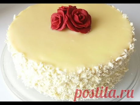 Торт "АИША"/"Gâteau AISHA"белоснежный торт с белым шоколадом