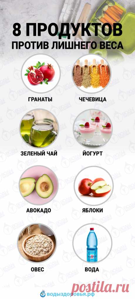 8 продуктов против лишнего веса