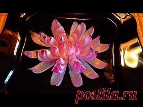Цветок из лука! Flower of onion! Украшения из овощей! Decoration of vegetables!