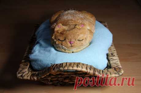 Хлеб "Кошка с котятами" (Идея для оформления) | Bored Panda