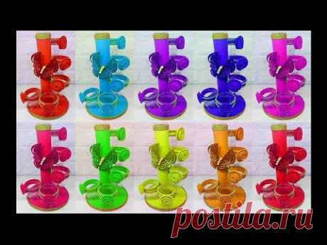 Vas bunga dari limbah botol plastik || Flower vase from plastic bottle craft ideas || Ide kreatif