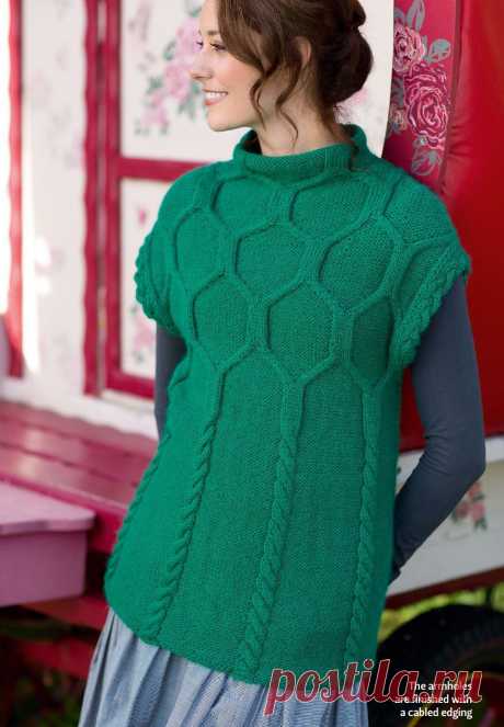 Вязание туники Honeycomb, The Knitter 67
