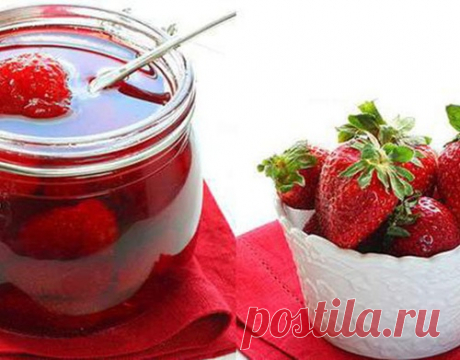 Клубничное варенье без варки